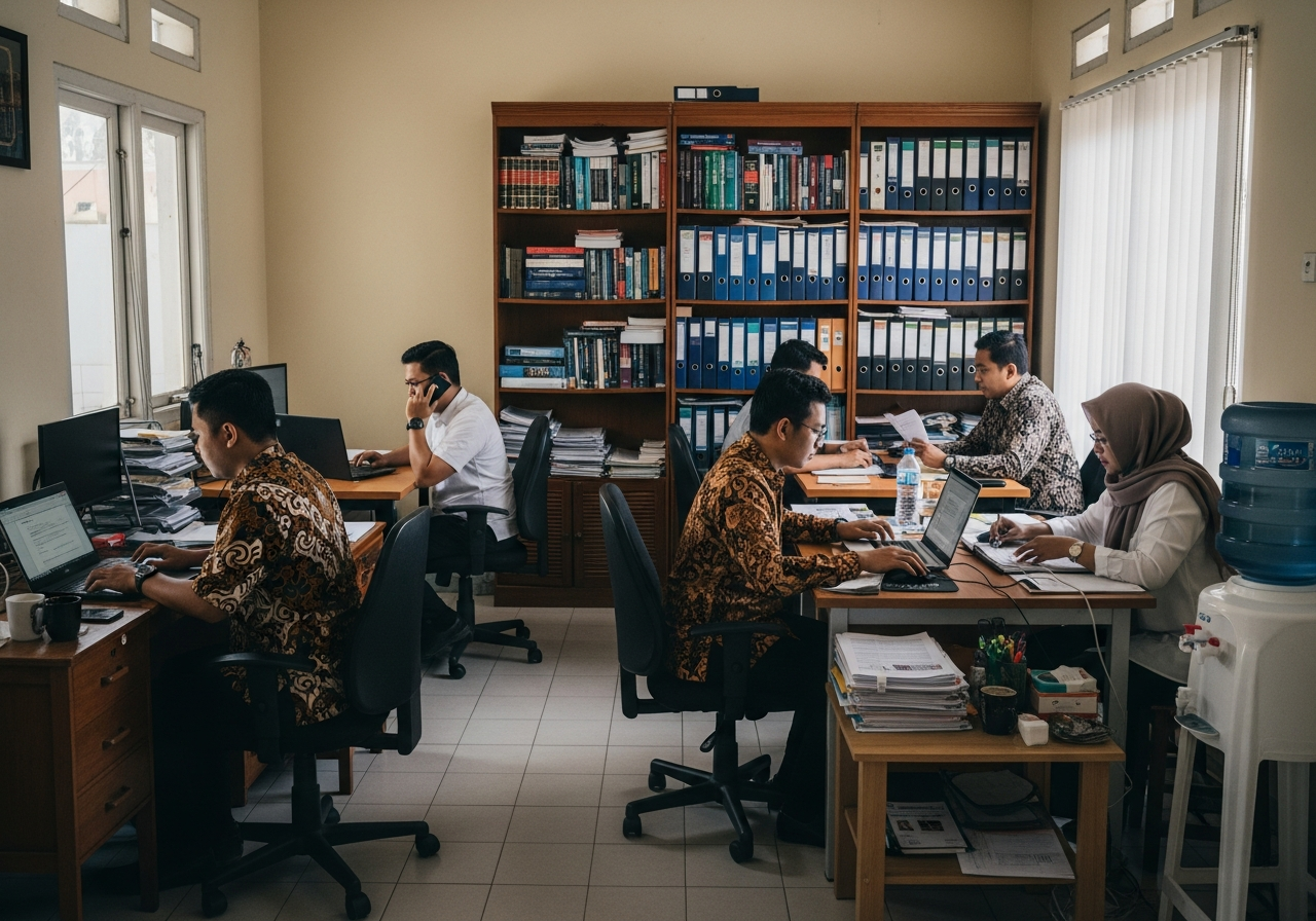 Suasana kantor hukum Lex & Co.